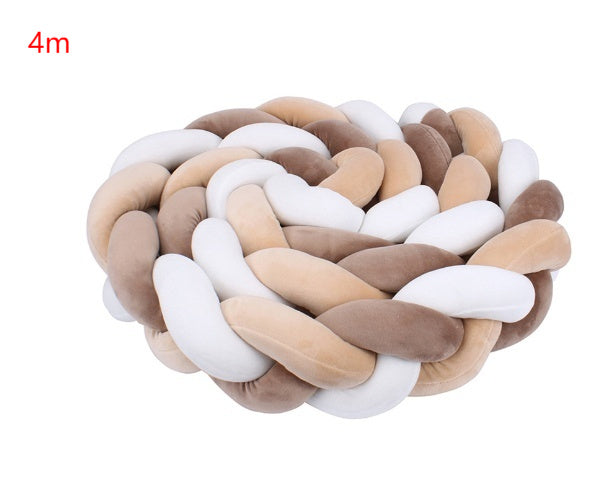 Heightening Baby Braided Crib Bumpers