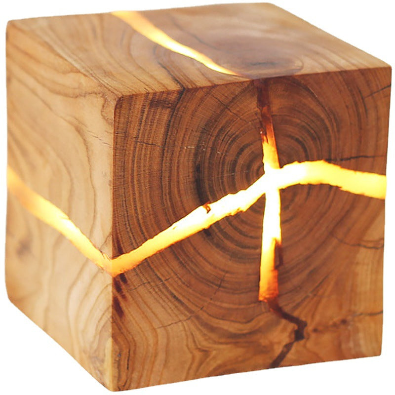 Creative Corridor Square Wood Wall Lamp