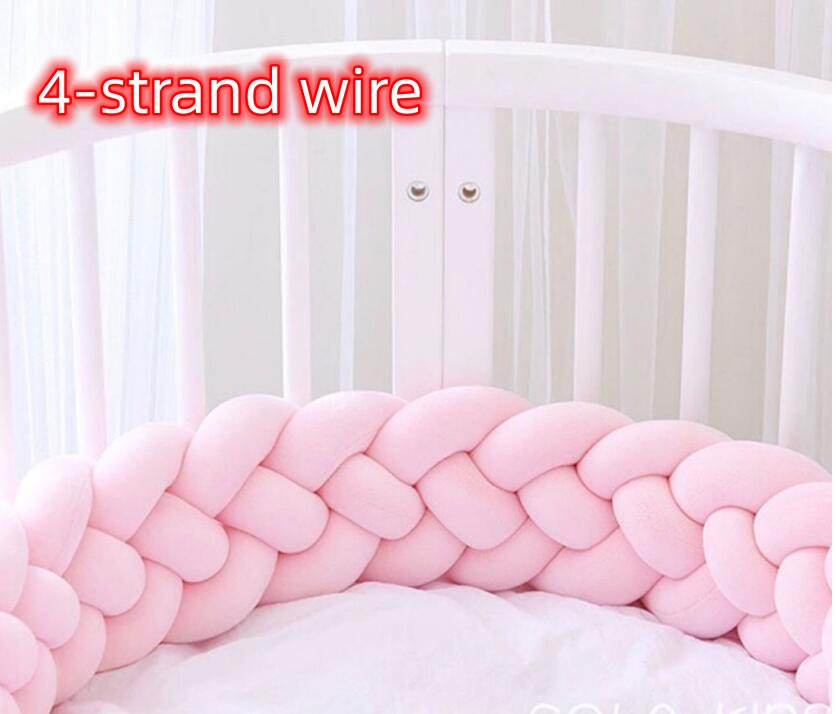 Heightening Baby Braided Crib Bumpers